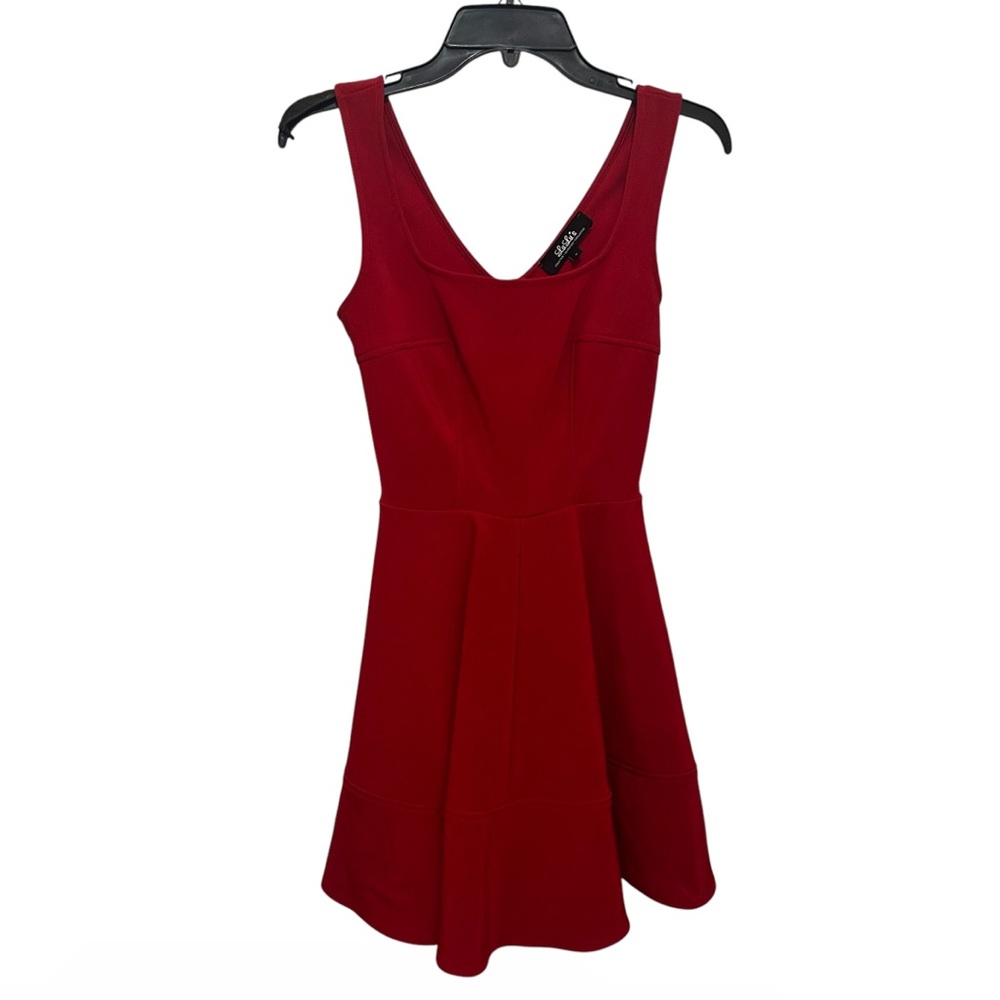 Lulus Chic Red Sleeveless Preowned Dress Size Small